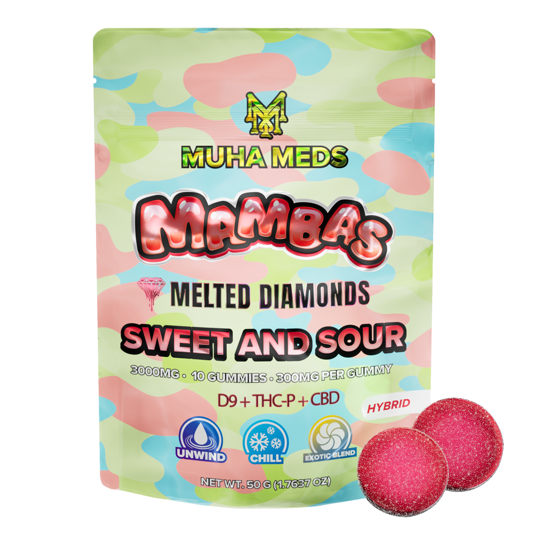 SWEET AND SOUR HYBRID | MELTED DIAMONDS 3 GRAM GUMMIES