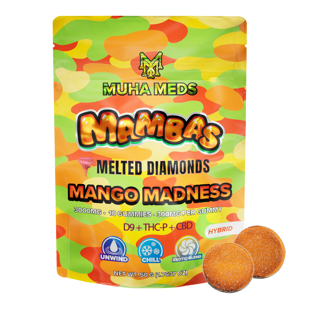 MANGO MADNESS HYBRID | MELTED DIAMONDS 3 GRAM GUMMIES