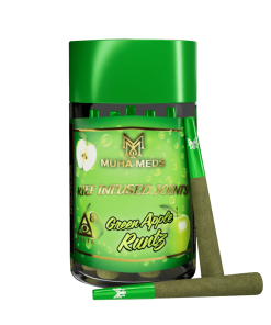 GREEN APPLE RUNTZ INDICA | DELTA 8  5 PRE-ROLLS