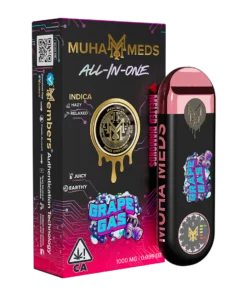 Muha Meds All in one Grape Gas Indica | 1000MG